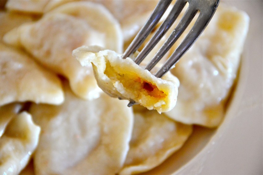 Вареники с грибами
