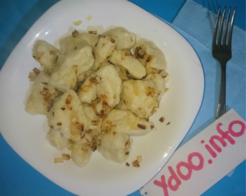 Лепка вареников косичкой