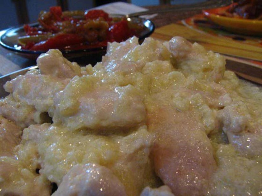 Филе курицы с яйцом