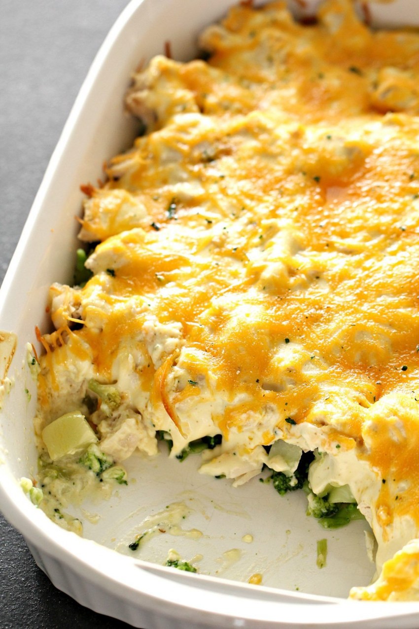 Кассероль с курицей и брокколи