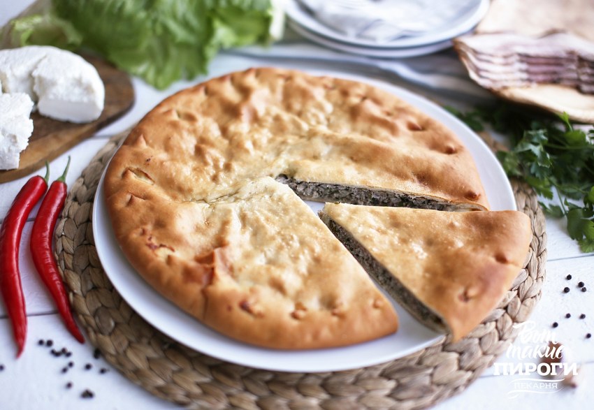 Осетинский пирог фыджин с мясом