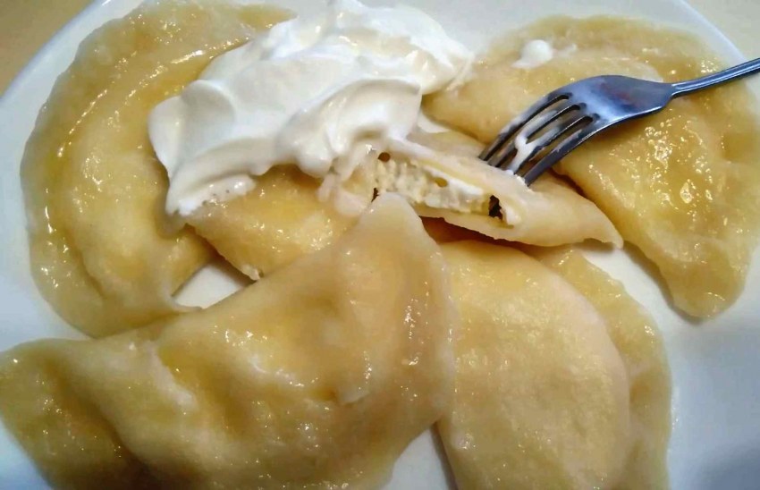 Вареники с сыром и зеленью