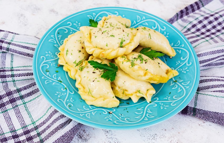 Вареники с грибами