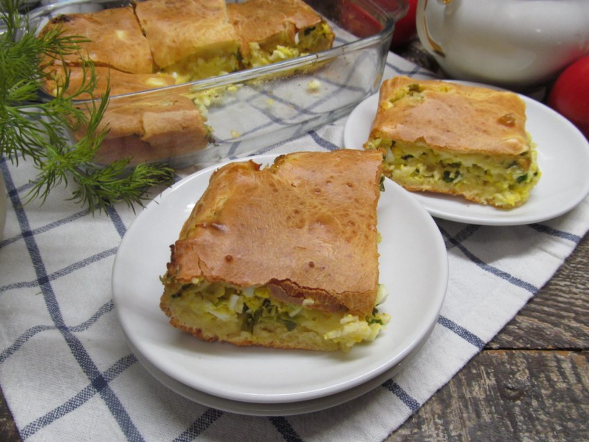 Пироги с творогом и луком
