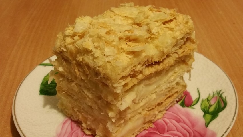Закусочный торт Наполеон Мимоза