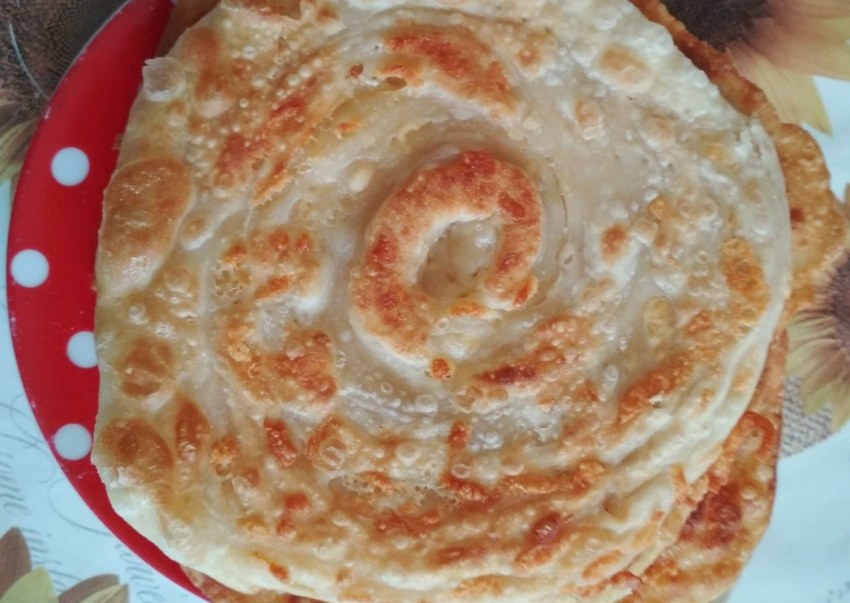 Лепешка с сыром и зеленью