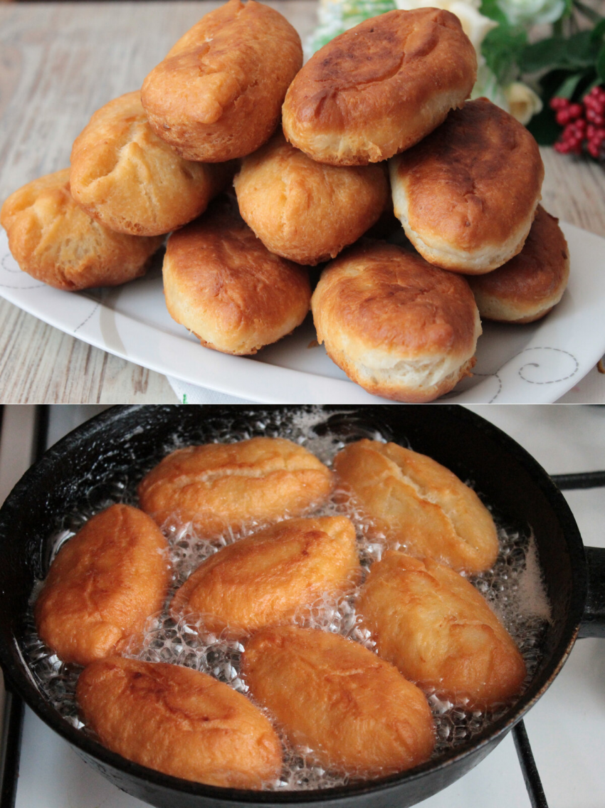 Пирожки жареные на сковороде