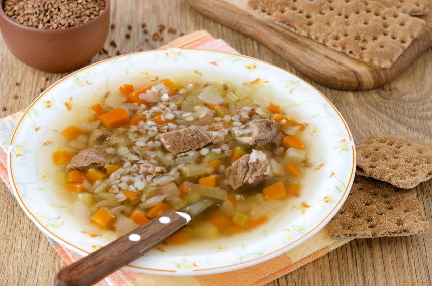 Суп с гречкой