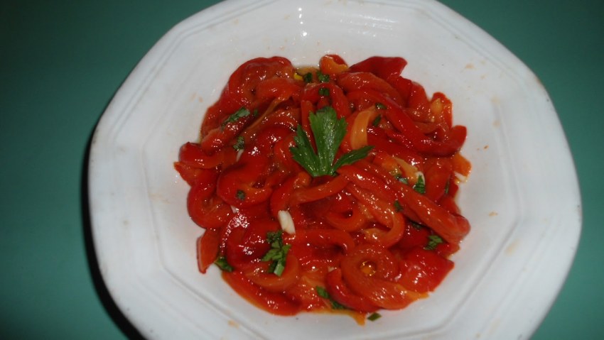 Перец фаршированный брынзой