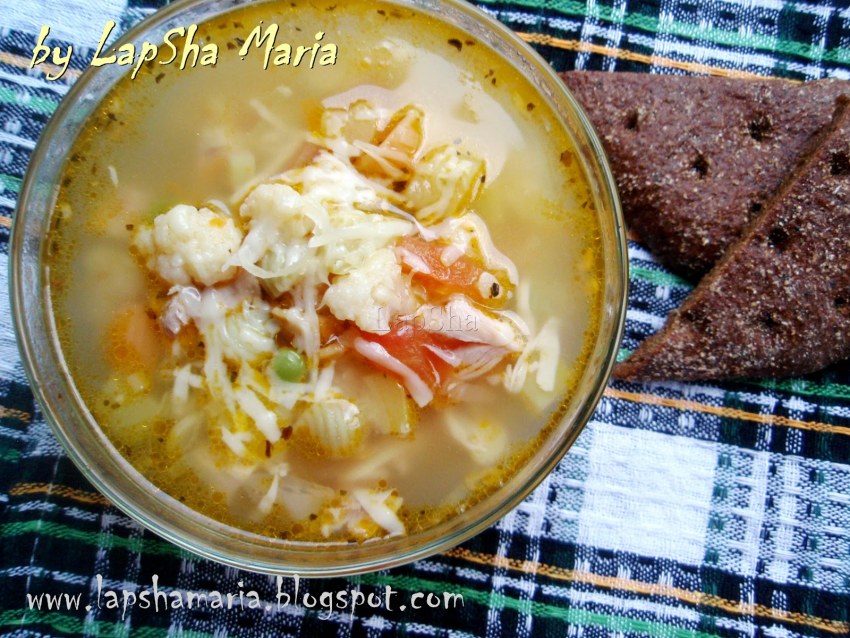 Минестроне с куриным филе