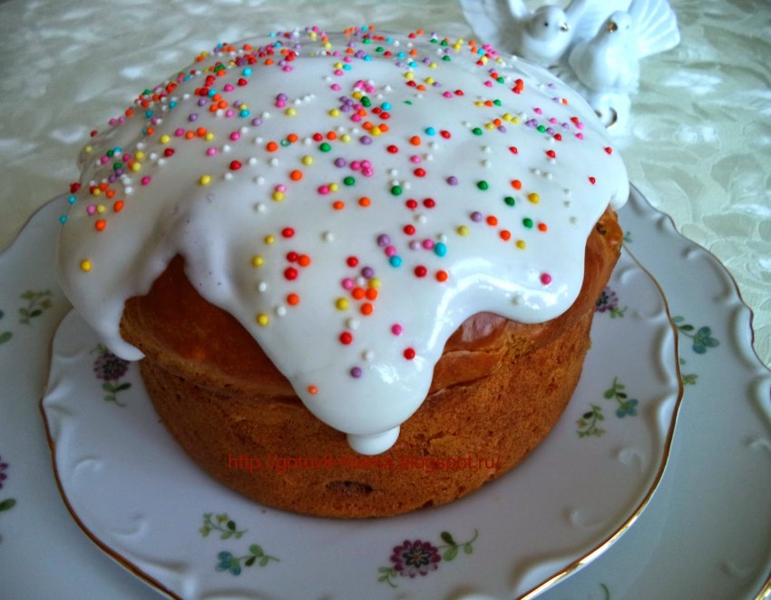 Для Пасхи глазурь из белка