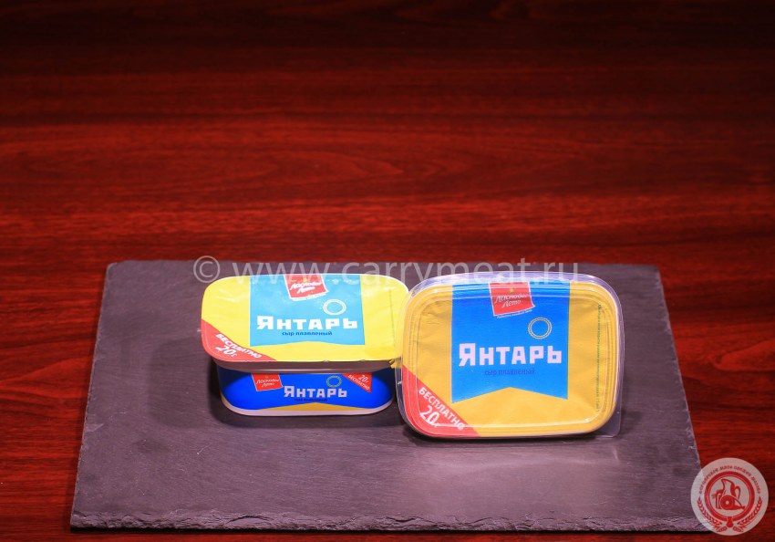 Сыр колбасный Янтарный Лидер 45%