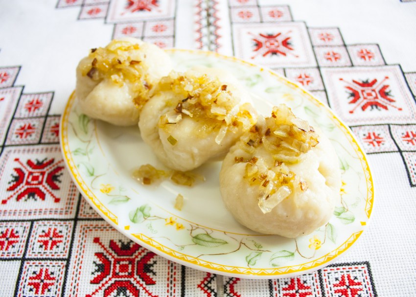 Галушки с мясом