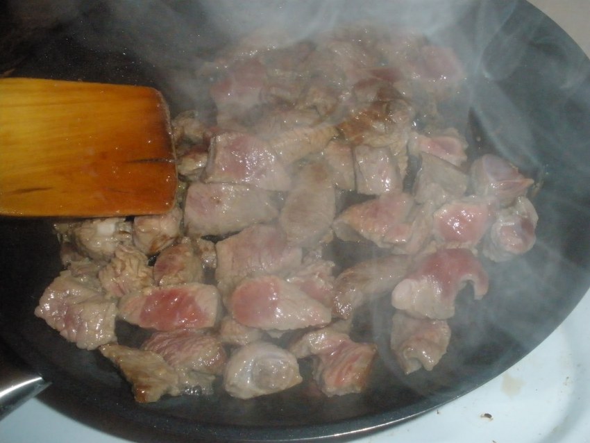 Галушки со свининой