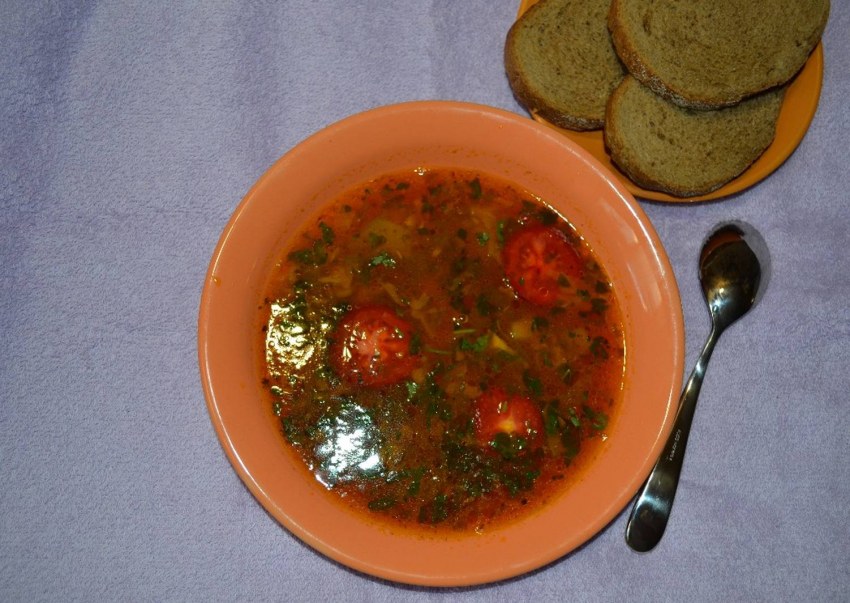 Рассольник с булгуром