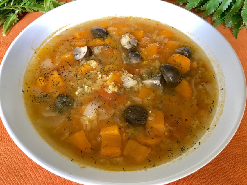 Суп картофельный с перловой крупой