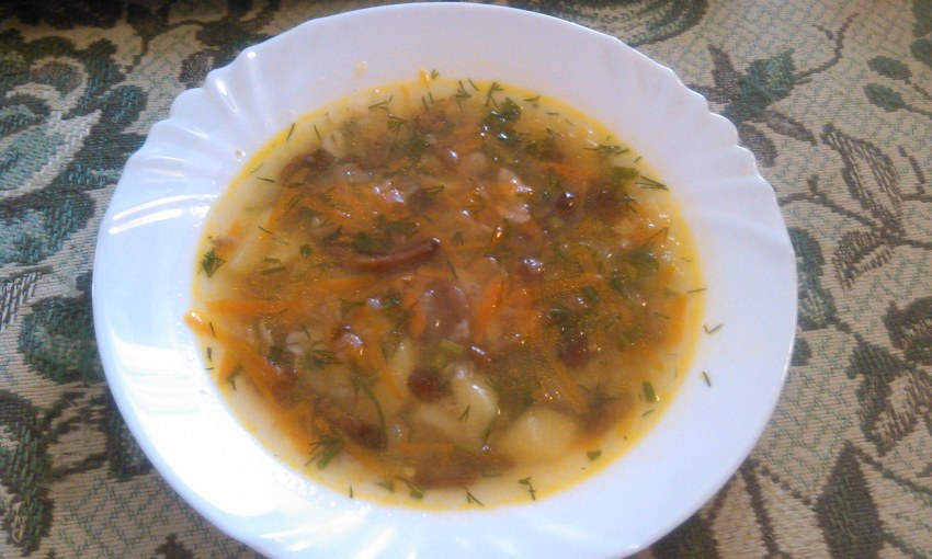 Суп картофельный с перловкой