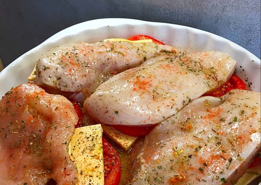 Куриное филе в лимонном соусе