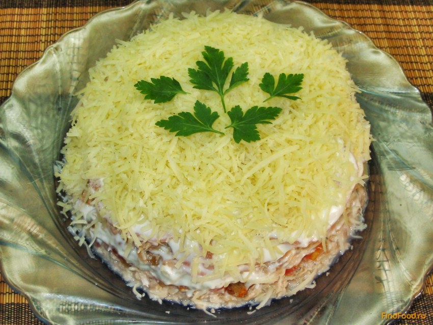 Салат с горбушей
