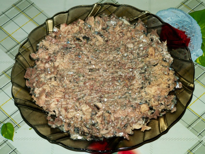 Салат Мимоза со шпротами