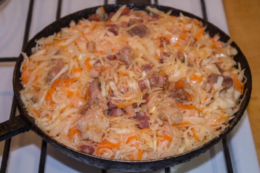 Бигос с грибами