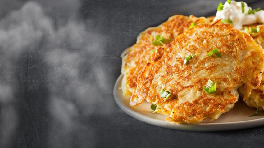 Драники с куриным филе