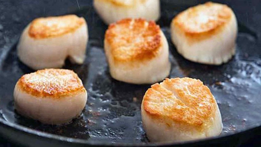 Гребешки с корочкой лайм