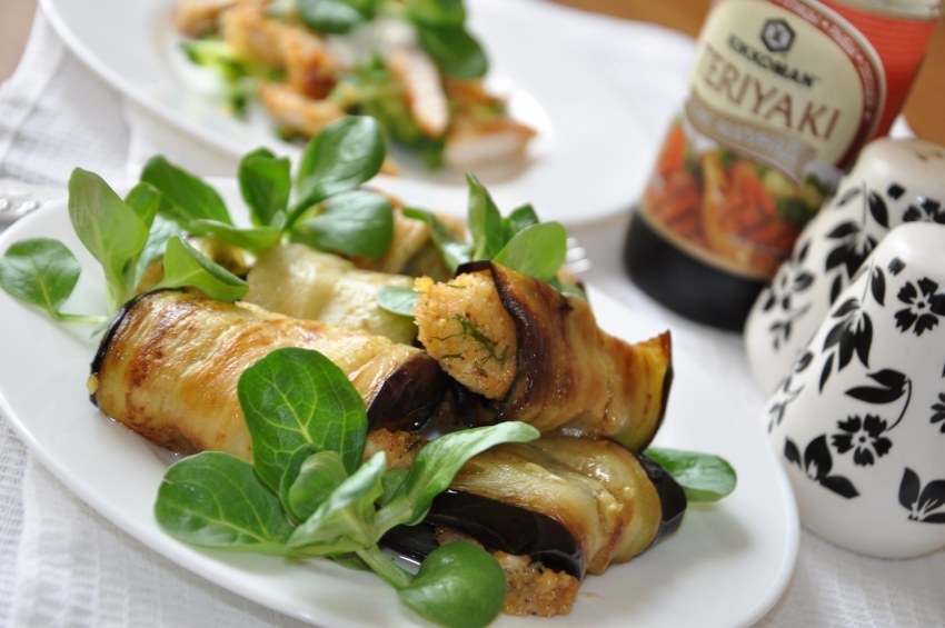 Баклажанная закуска с курицей