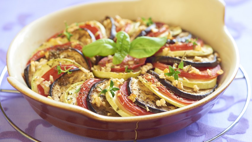 Овощной Рататуй с куриной грудкой