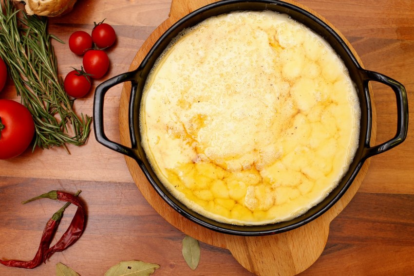 Куймак турецкий на сковородке