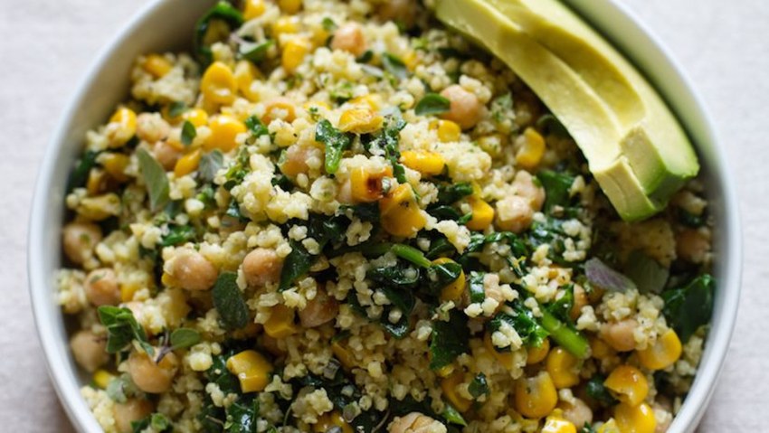 Пшенная каша с квашеной капустой