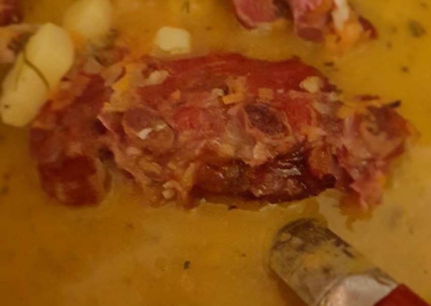 Блюда с копчеными ребрышками свиными