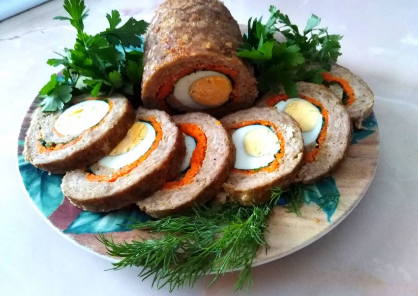 Рулет из фарша