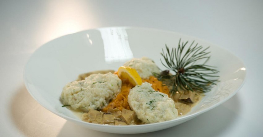 Quenelle de brochet пельмени с Речной рыбой