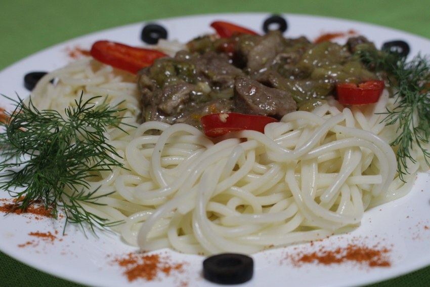 Бефстроганов из фарша