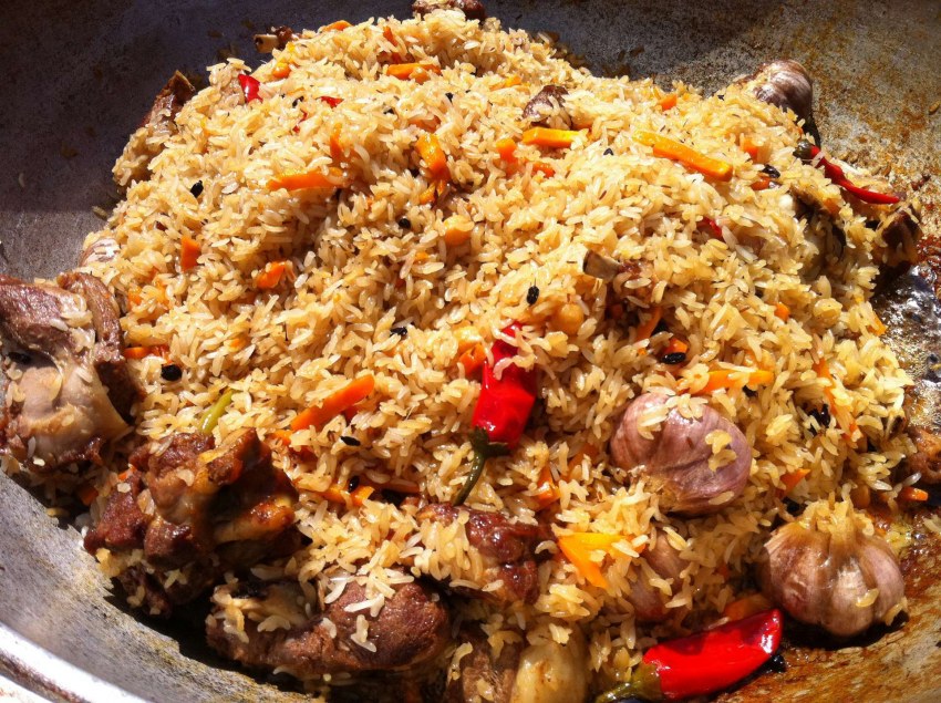 Плов с куриными ножками
