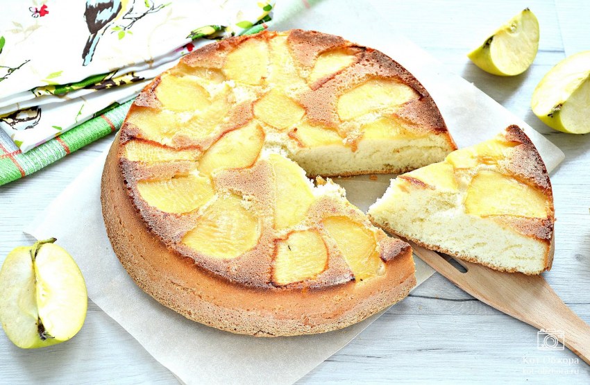 Наталья Калинина шарлотка с яблоками