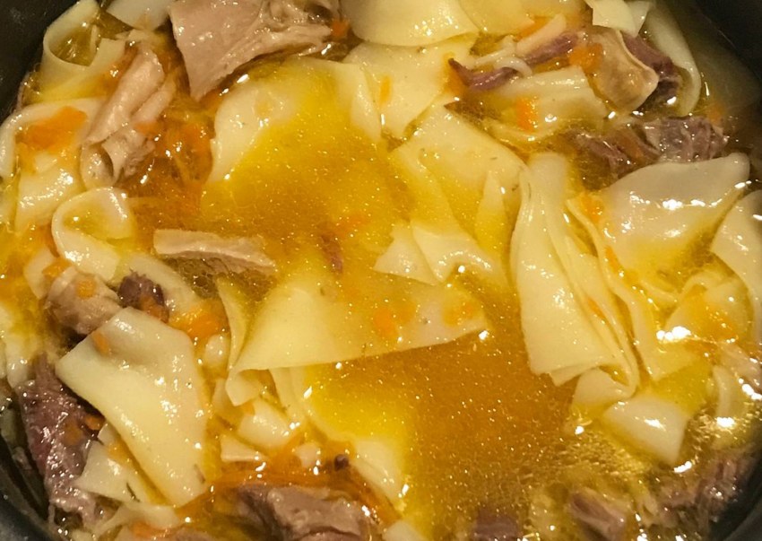Квадратные макароны бешбармак