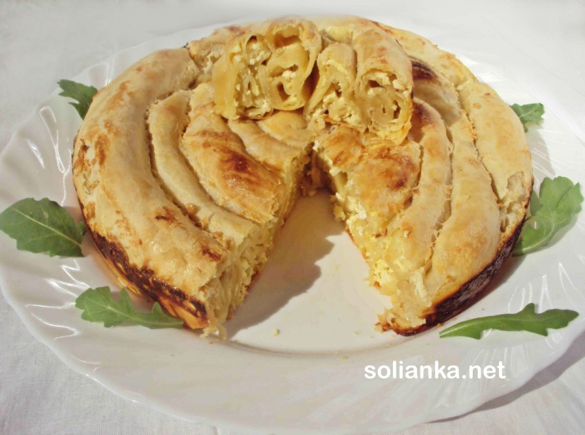 Баница болгарская с творогом