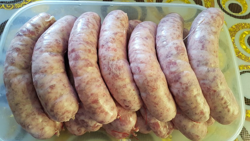 Домашняя куриная колбаса
