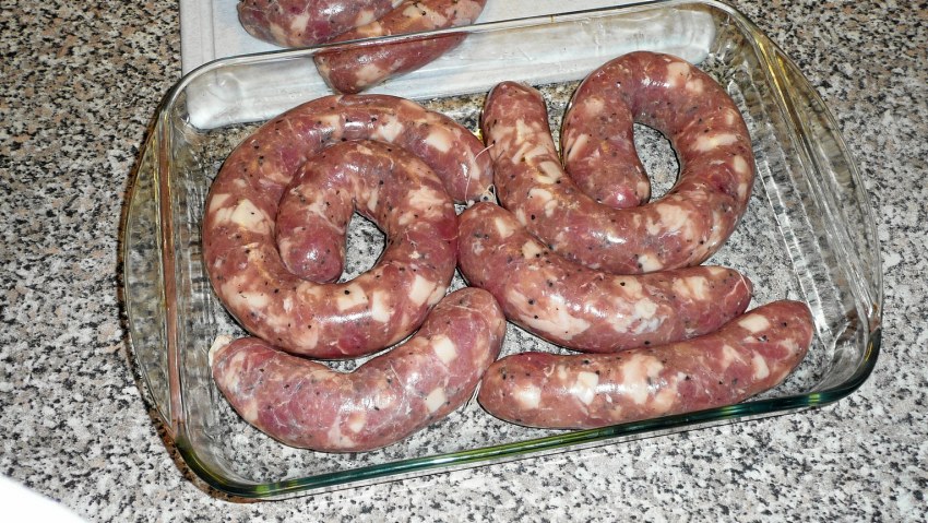 Колбаса свиная домашняя