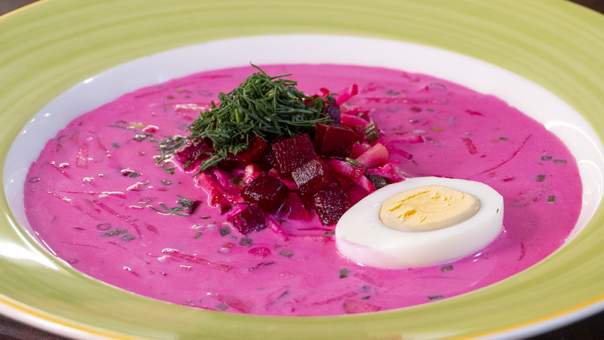 Русская кухня окрошка
