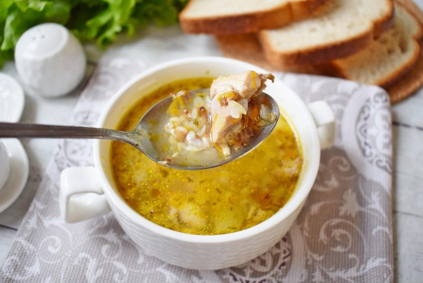 Суп с гречкой и курицей