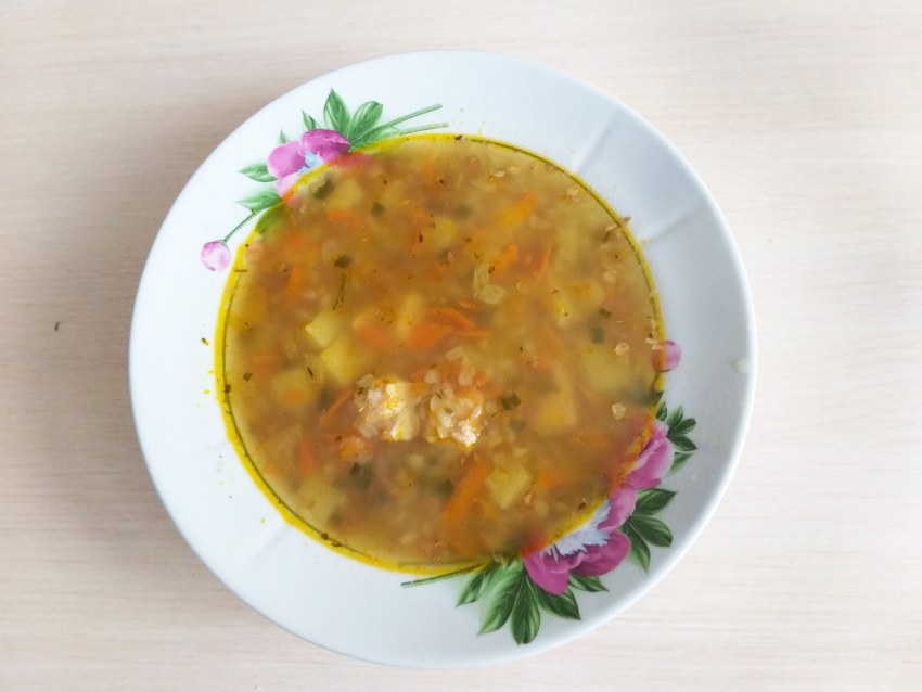 Суп картофельный с крупой