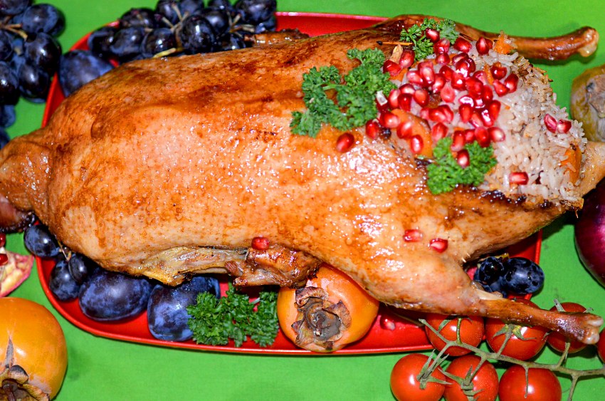 Украсить жареную курицу