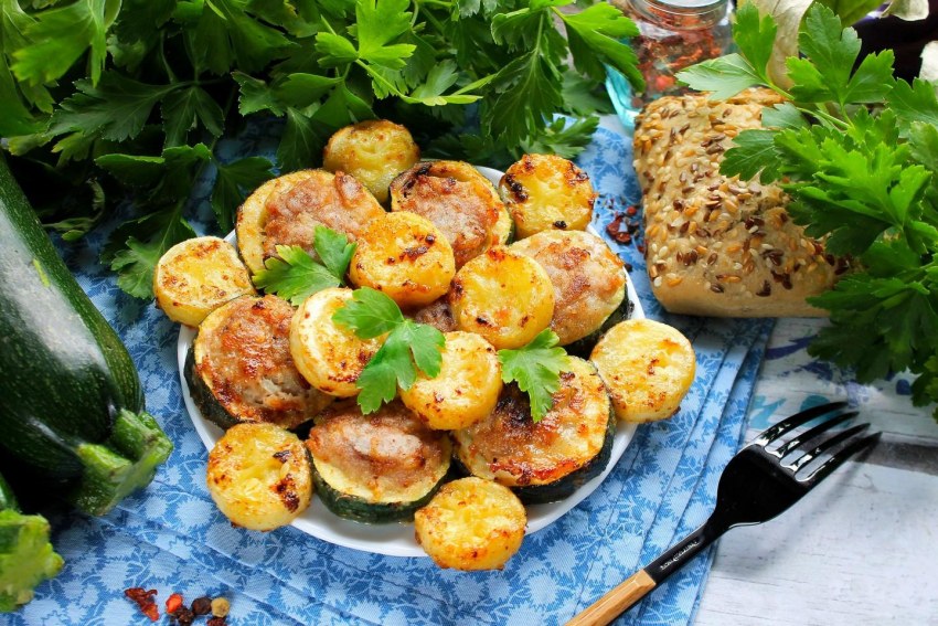 Кабачки в кляре по корейски