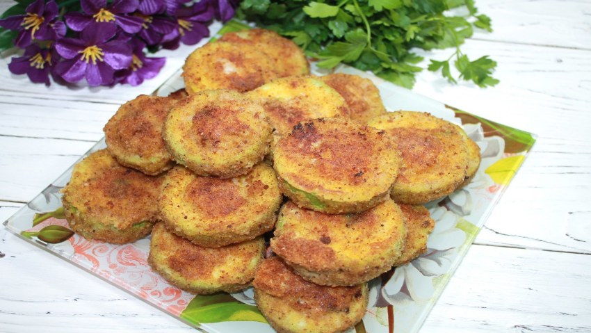 Фаршированные кабачки в кляре
