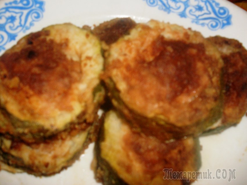 Кабачки с мясом в кляре рецепт