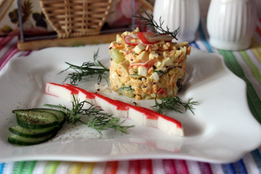 Вкусные слоеные салаты