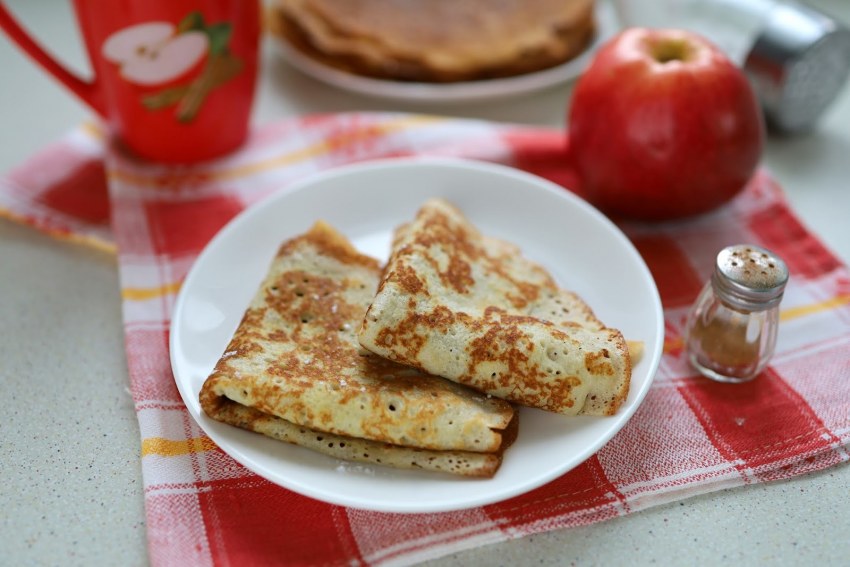Начинка для блинов из яблок с корицей